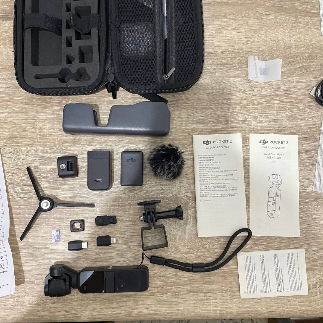 DJI Pocket 2 Creator Combo (Category: Cameras) located in Quezon City. Submitted by bellaaphrodite (Listing ID 1409213579, Image 2). Description: FOR SALE! 12,500 nalang! DJI Pocket 2 Creator Combo Lady Owned - Comes with complete accessories and manual (No Box) Slightly nego sa sure buyer Includes: DJI Pocket 2 ×1 Mini Control Stick ×1 Cover ×1 Tripod Mount (1/4") ×1 Wrist Strap ×1 Smartphone Adapter (Lightning) ×1 Smartphone Adapter (USB-C) ×1 