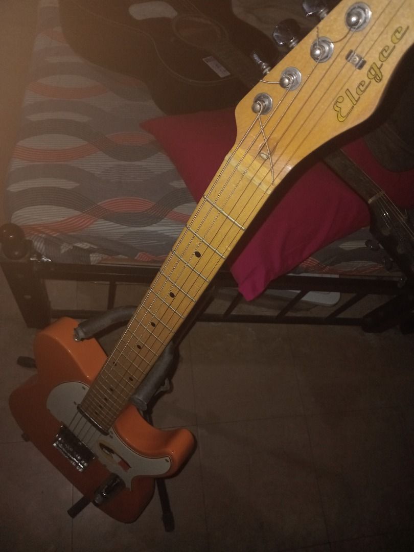 Elegee Alab Telecaster (Category: Musical Instruments) located in Muntinlupa City. Submitted by kairuni09480 (Listing ID 1409254501, Image 1). Description: Stock Elegee Alab Telecaster Issue: tight audio socket.