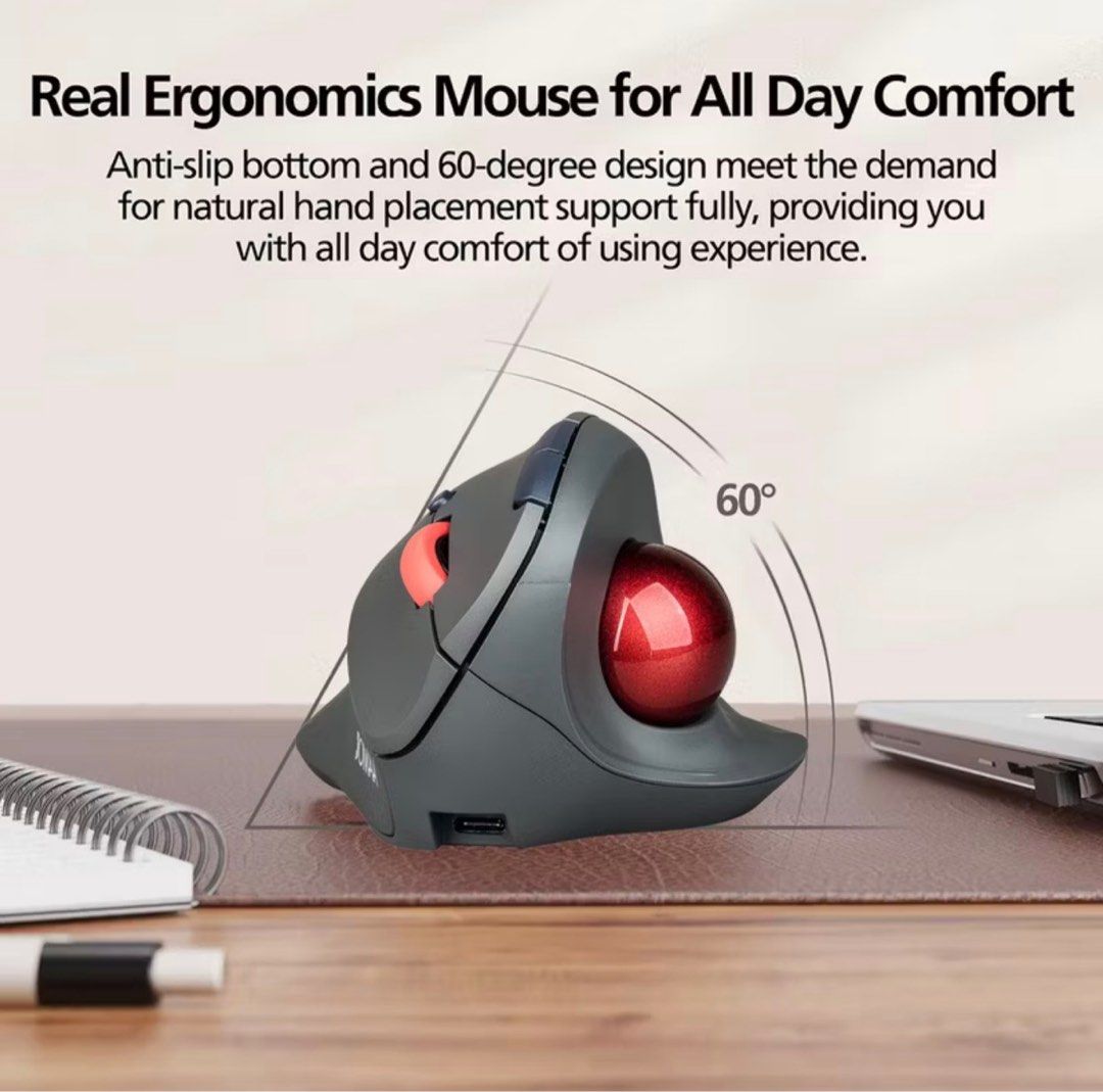Ergonomic Trackball Mouse446073043692431361