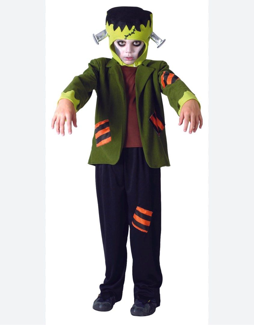 Frankenstein Costume (Category: Babies & Kids Fashion) located in Las Pinas. Submitted by modemnl (Listing ID 1409248739, Image 3). Description: Size: 2-3Y Color: Green Condition: 10/10 used once, No pants po. 3yrs old po anak ko dito sa photo.