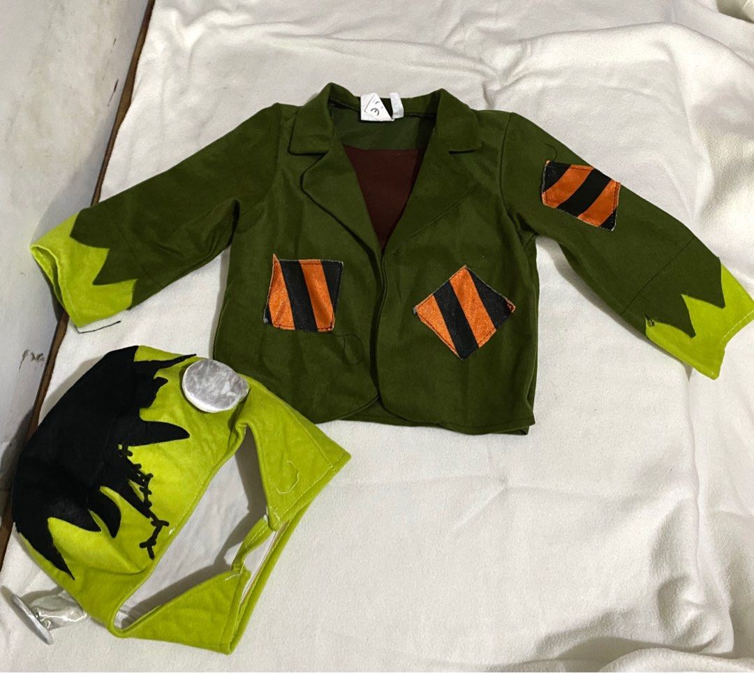 Frankenstein Costume (Category: Babies & Kids Fashion) located in Las Pinas. Submitted by modemnl (Listing ID 1409248739, Image 1). Description: Size: 2-3Y Color: Green Condition: 10/10 used once, No pants po. 3yrs old po anak ko dito sa photo.