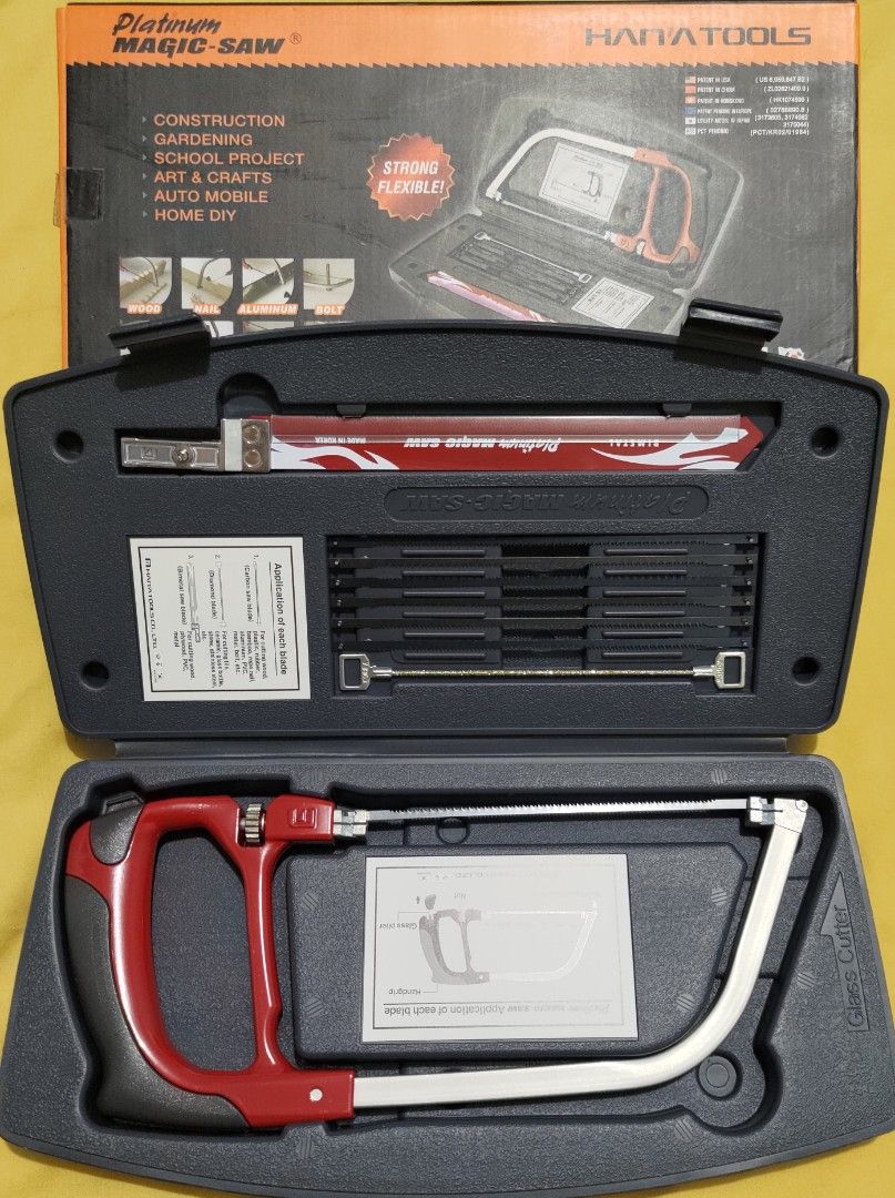Hana Tools Platinum Magic Saw (Category: Construction Tools & Equipment) located in Manila. Submitted by robertblan17101 (Listing ID 1409199911, Image 1). Description: - Versatile Hana Tools Platinum Magic Saw for various projects. - Perfect for construction, gardening, DIY, and more. - Cuts wood, aluminum, glass, PVC, and other materials. - Strong and flexible for straight and curved cuts. - Includes saw, blades, and user manual. contact # 09388
