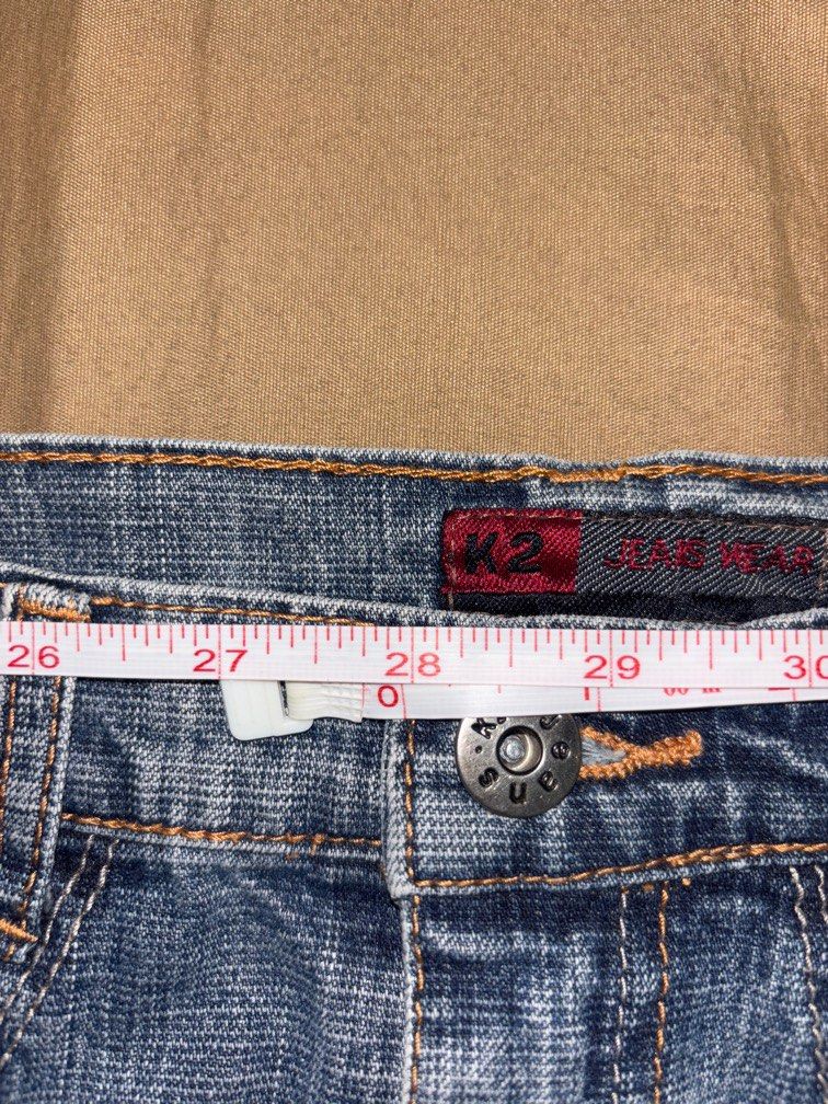 K2 Jeans Denim Mini Skirt (Category: Skirts) located in Angono. Submitted by kalidope (Listing ID 1409235302, Image 3). Description: - K2 Jeans denim mini skirt - Button and zipper closure - Faded wash - Short length - Approximately 28-inch waist - Perfect for casual wear.