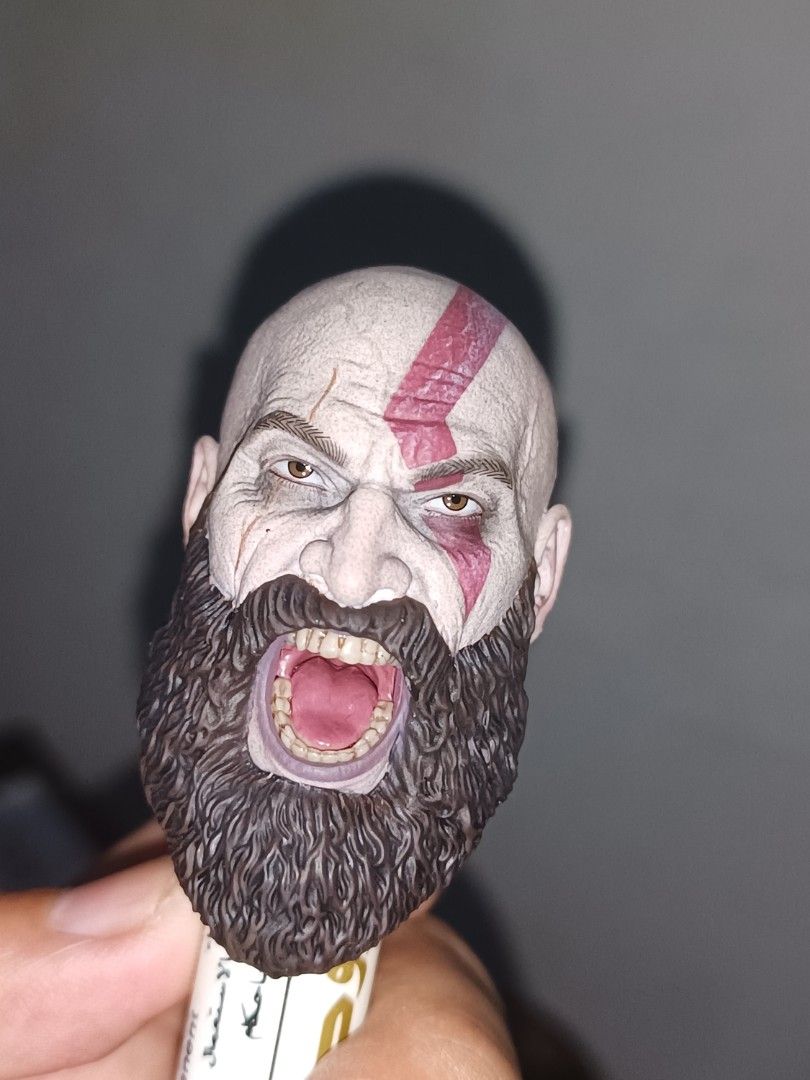 Kratos, War Machine, and Nathan Drake Head Sculpt (Category: Figurines & Statues) located in Las Pinas. Submitted by euner.murillo (Listing ID 1409077452, Image 1). Description: 1/6 Headsculpts Onetoys Kratos angry headsculpt - 1500 Limtoys nathan drake - 1500 hot toys war machine mark 1 2.0 rhodey - 1500 MOP - gcash/ landbank sf to be shouldered by buyer.