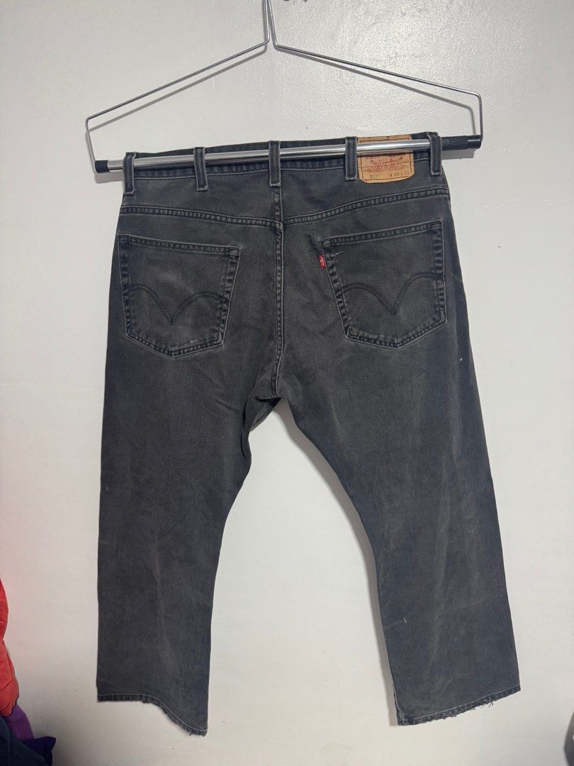 Levi's 517 Boot Cut Jeans - W38 L30 (Category: Jeans) located in Davao. Submitted by myshitthatwontfitordontwa (Listing ID 1409234146, Image 1). Description: - Levi's 517 Bootcut Jeans - Color: Black - Size: W38 L30 - Made in Colombia - Classic five-pocket design - Features Levi's red tab - Minor wear and tear on hem.
