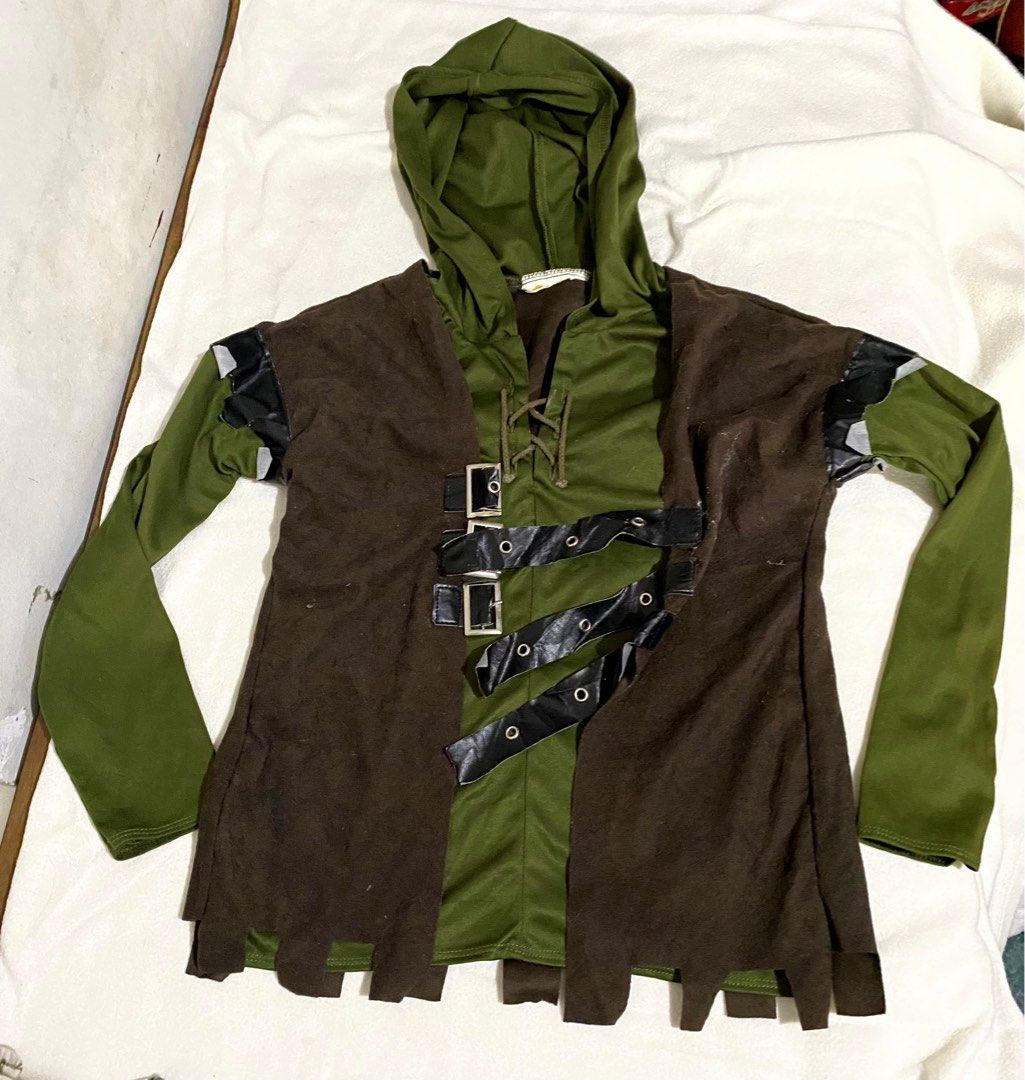 Little Robinhood Costume Top (Category: Babies & Kids Fashion) located in Las Pinas. Submitted by modemnl (Listing ID 1409248780, Image 1). Description: Size: 5-6Y Color- Green Condition: 10/10 used twice.