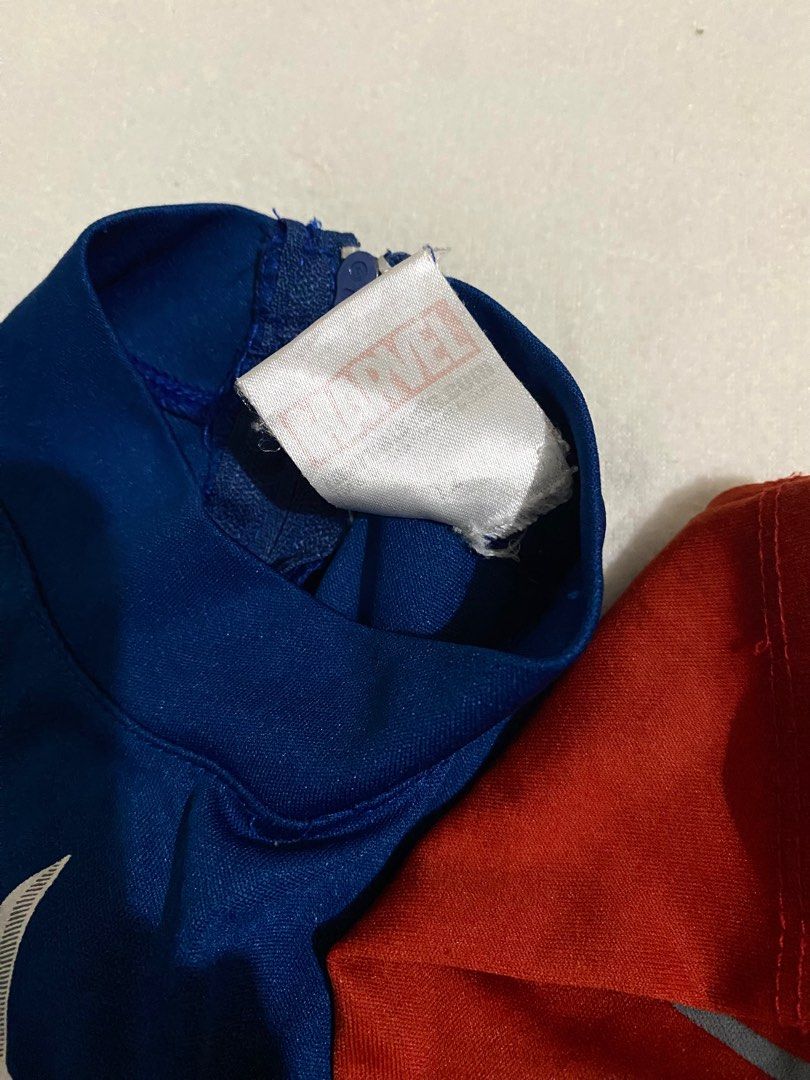Marvel Captain America Costume (Category: Babies & Kids Fashion) located in Las Pinas. Submitted by modemnl (Listing ID 1409248669, Image 3). Description: Size: 2T Color: Blue Condition: 10/10 used once only. 2yrs old po siya dito sa photo. No head piece and shield na po. .