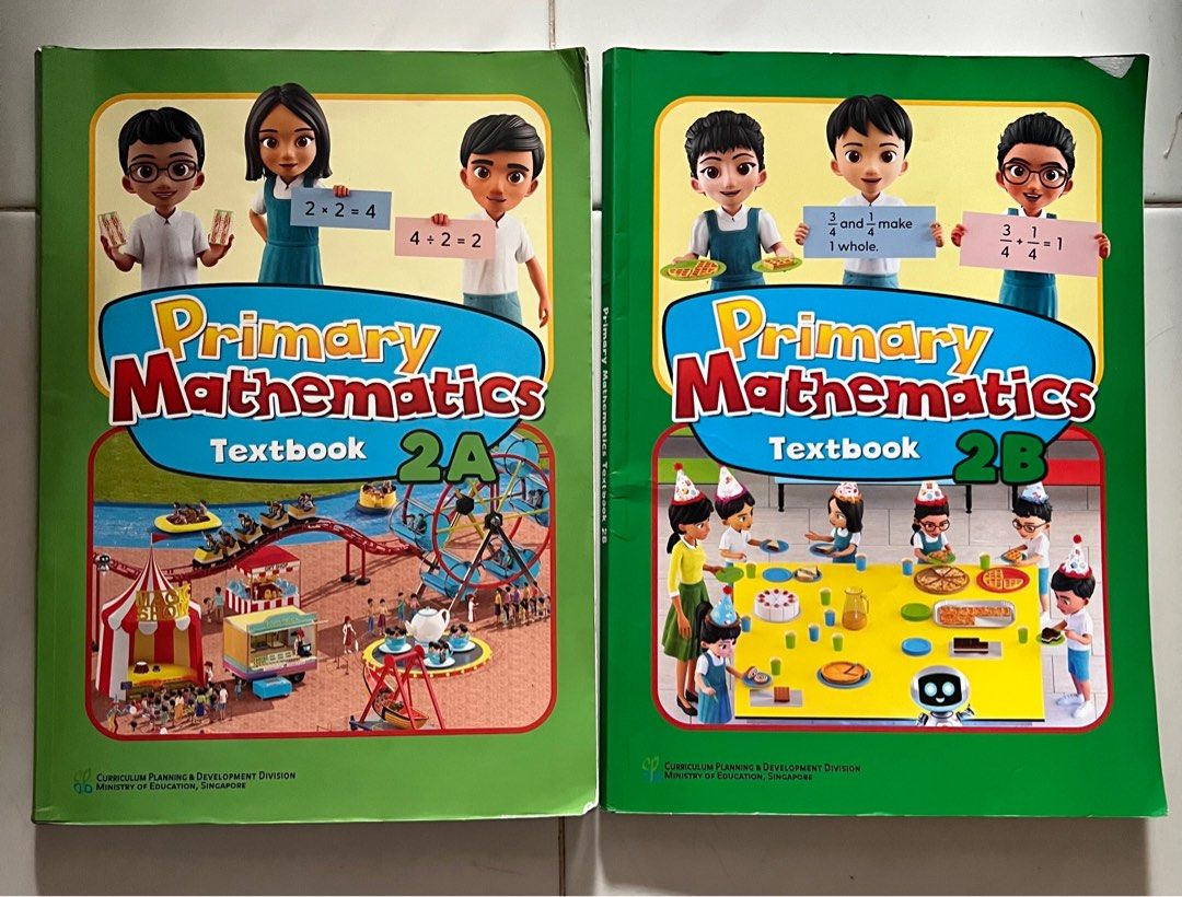 Primary Mathematics Textbook 2A & 2B, Hobbies & Toys, Books & Magazines ...