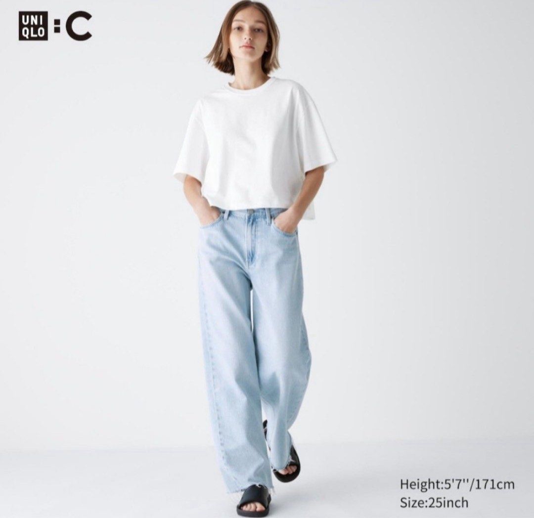 Uniqlo straight jeans- blue (Category: Jeans) located in Manila. Submitted by thewired (Listing ID 1409123335, Image 1). Description: Size: 24 (61cm) Small-medium .