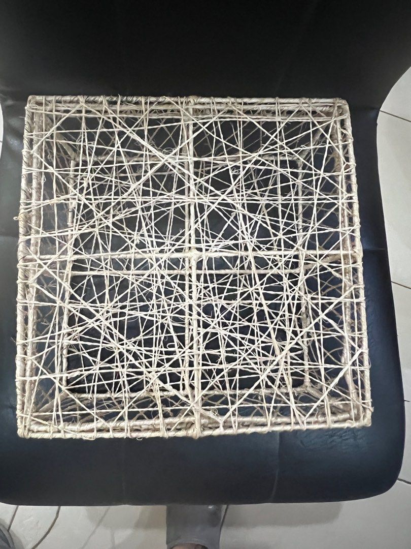Woven Storage Basket 9x9x4 (Category: Storage Boxes & Baskets) located in Muntinlupa City. Submitted by 13gracious (Listing ID 1409148719, Image 2). Description: - Woven storage basket - Square shape - Ideal for organizing items - Made of natural fiber - Available in multiple quantities - Great for home organization and decor I have 91 pcs available RFS: excess order Location: Sucat, Muntinlupa.
