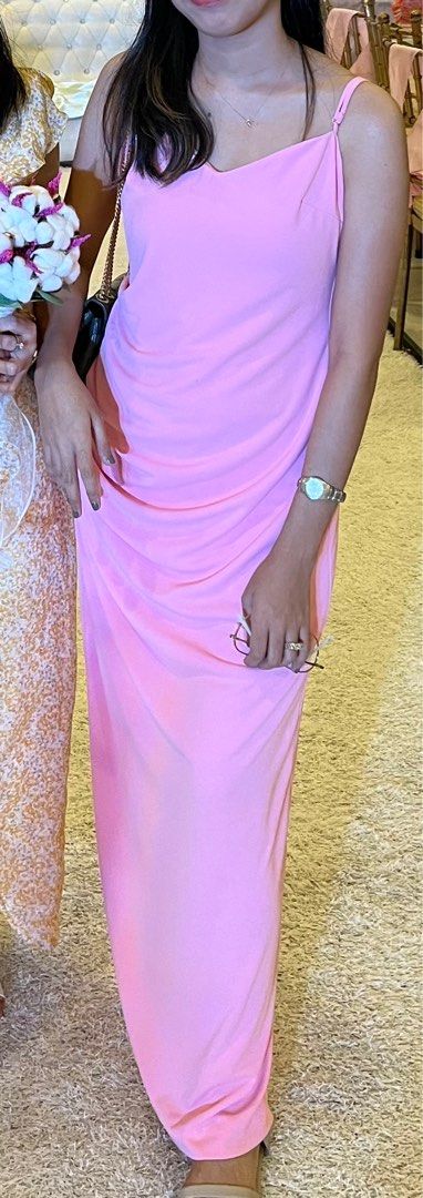 Zara Pink Maxi Dress (Category: Dresses) located in Manila. Submitted by zanja (Listing ID 1409139217, Image 3). Description: Selling this well-loved piece💗 OG Zara Maxi Dress Color: light pink Original Price: 2.5k Selling Price: 1.8k 🏷️ NEGO Particulars: Small Size 27-29 waist Fits 5 flat to 5’1 used once for an event last month, letting it go to someone who’ll rock it again. No issue, still looks brand new.