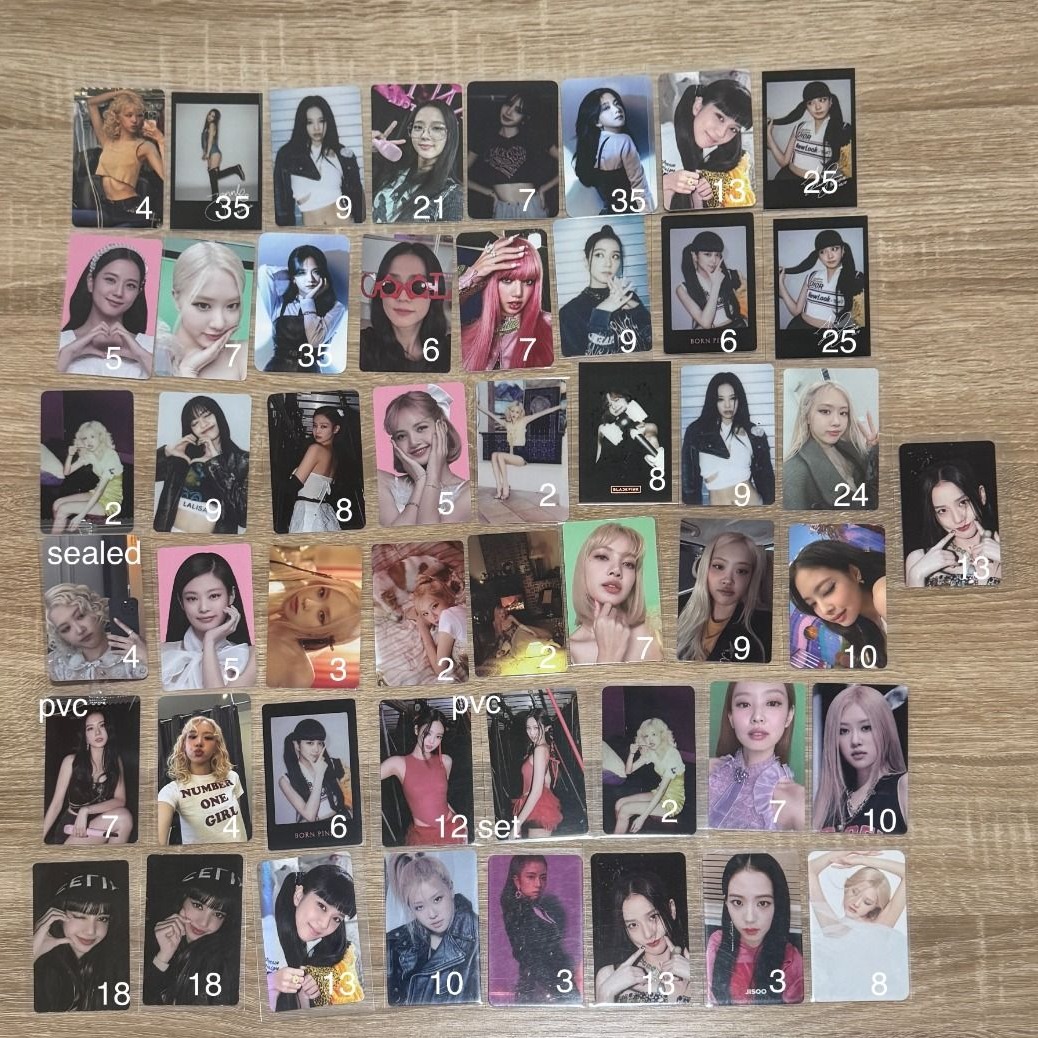 12.12 clearance blackpink photocards pc wts lfb jennie jisoo lisa rosé ...