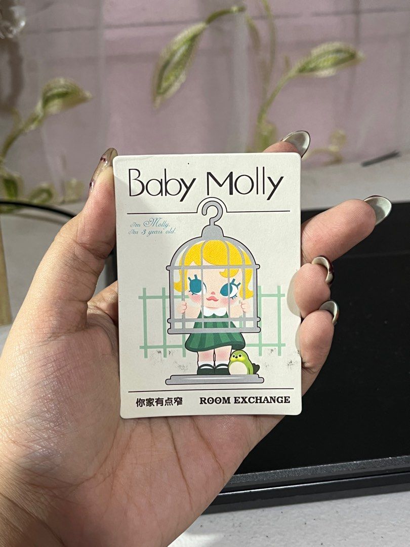 Baby Molly When I Was Three - Room Exchange (Category: Designer & Blind Box Toys) located in Quezon City. Submitted by mel.highmoons (Listing ID 1409351530, Image 2). Description: with card, no box LOC: West Ave, QC MOP: Gcash/BPI/Bank Transfer MOD: Lalamove Shipping fee to be shouldered by buyer. Tags: Popmart, Pop Mart, Blind Box.