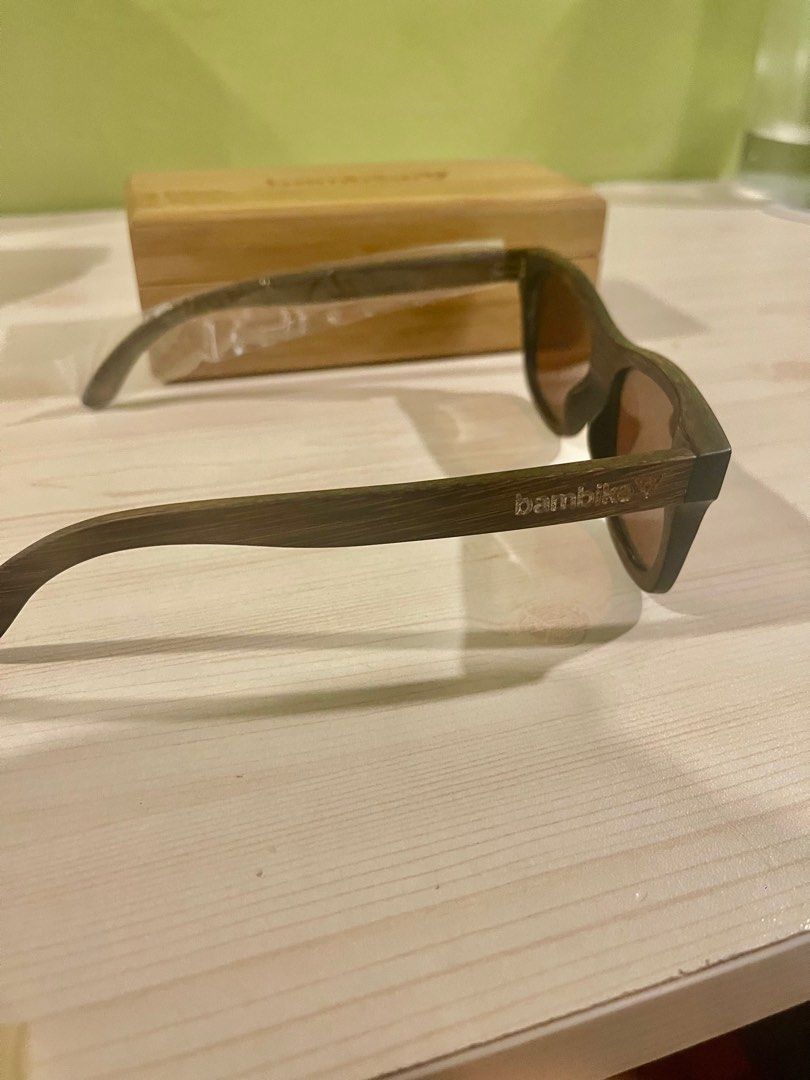Bambike Bamboo Shades (Brandnew) (Category: Sunglasses & Eyewear) located in Makati City. Submitted by jp_finds (Listing ID 1409367763, Image 3). Description: Bambike Brand Polarize Brandnew Complete Bamboo frame origininal .