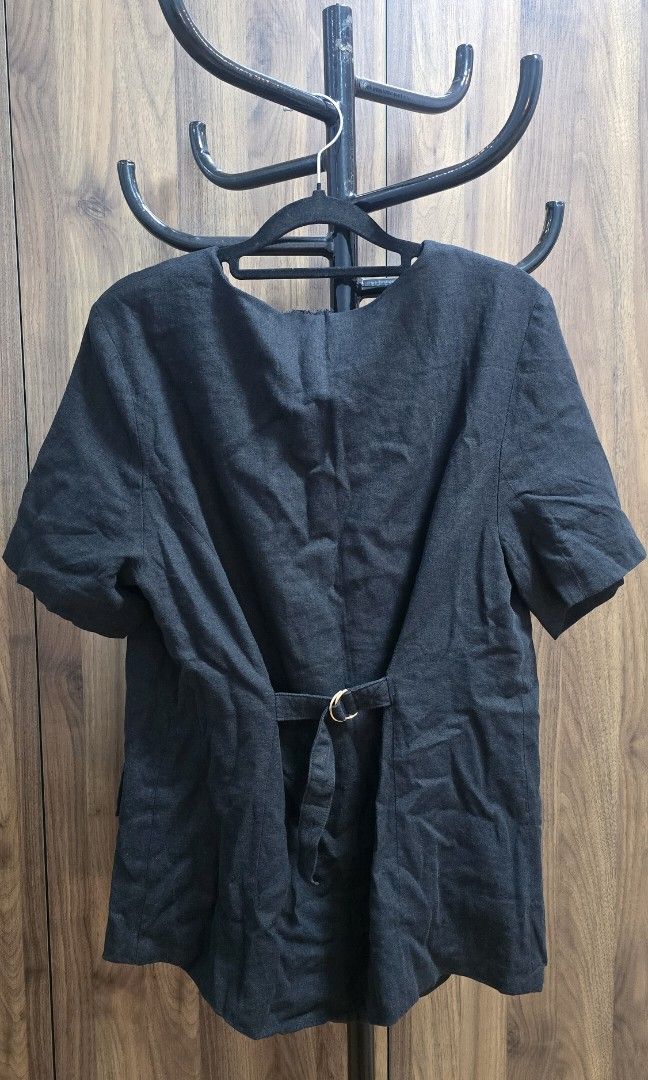 Black Blazer (Category: Others Tops) located in Manila. Submitted by stuff.gaming (Listing ID 1409307563, Image 2). Description: Short Sleeve Black Blazer w/ Buttons Can fit S-L frames Price still negotiable Shipping to be shouldered by buyer via J&T, Grab, & Lalamove.