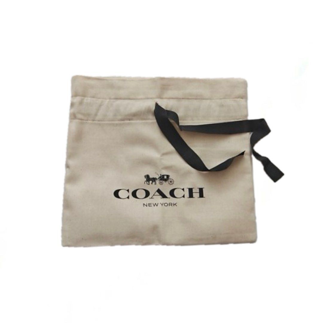Coach Linen Blend Drawstring Dust Bag (Category: Luxury Bags & Wallets) located in Bocaue. Submitted by gwydeclutters (Listing ID 1409337769, Image 1). Description: ✿ Coach ✿ fits small to medium bags ʀᴇᴍᴀʀᴋs: authentic bought from US coach outlet for 20$. used only for my mini lillie carryall bag. no stains/tears— NO FLAWS For interested buyers, kindly send me a message for 𝗮𝗰𝘁𝘂𝗮𝗹 𝗽𝗵𝗼𝘁𝗼𝘀 to avoid photo grabbing & phishing. 𝗳𝗲𝘄 𝗿�