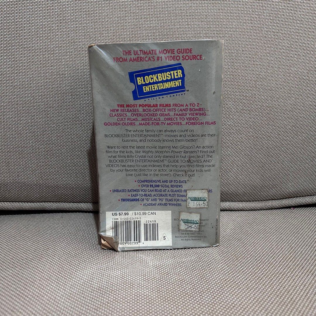 [Collector’s Item] Blockbuster Entertainment Guide to Movies and Videos 1998 (Category: Magazines) located in Mandaluyong City. Submitted by ysxbelx (Listing ID 1409360280, Image 2). Description: - Blockbuster Entertainment Guide to Movies and Videos 1998 - Pre-Loved but is in good condition; Book is wrapped with plastic cover with complete pages. - Perfect for movie collectors and enthusiasts Location: Mandaluyong MOP: Gcash, Maya, BPI MOD: Deli