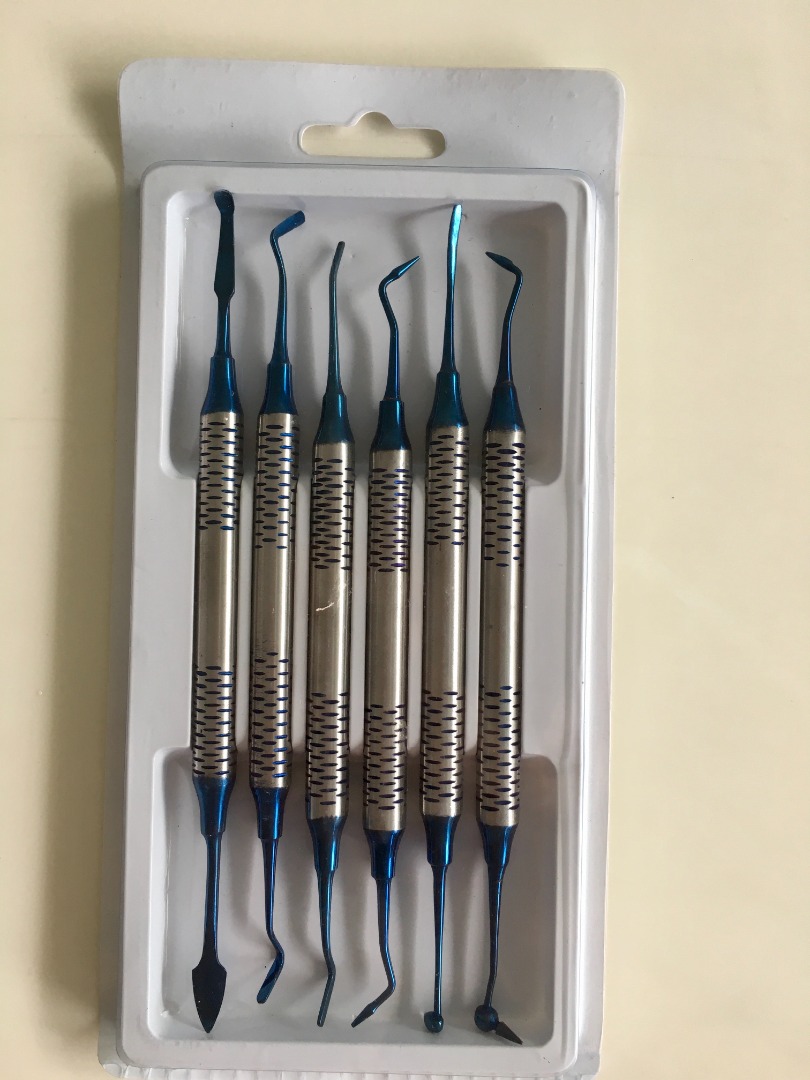 Dental Composite Filling Instruments Set, Health & Nutrition, Medical ...