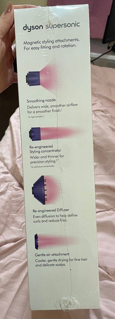 Dyson Supersonic Hair Dryer (Category: Hair) located in Manila. Submitted by slayedselection (Listing ID 1409412229, Image 3). Description: BRAND NEW UNBOXED.