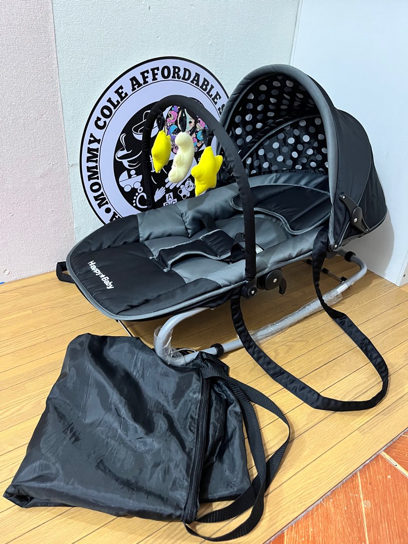 Happy Baby rocker with Carrying Bag & hanging toy, Babies & Kids, Baby ...