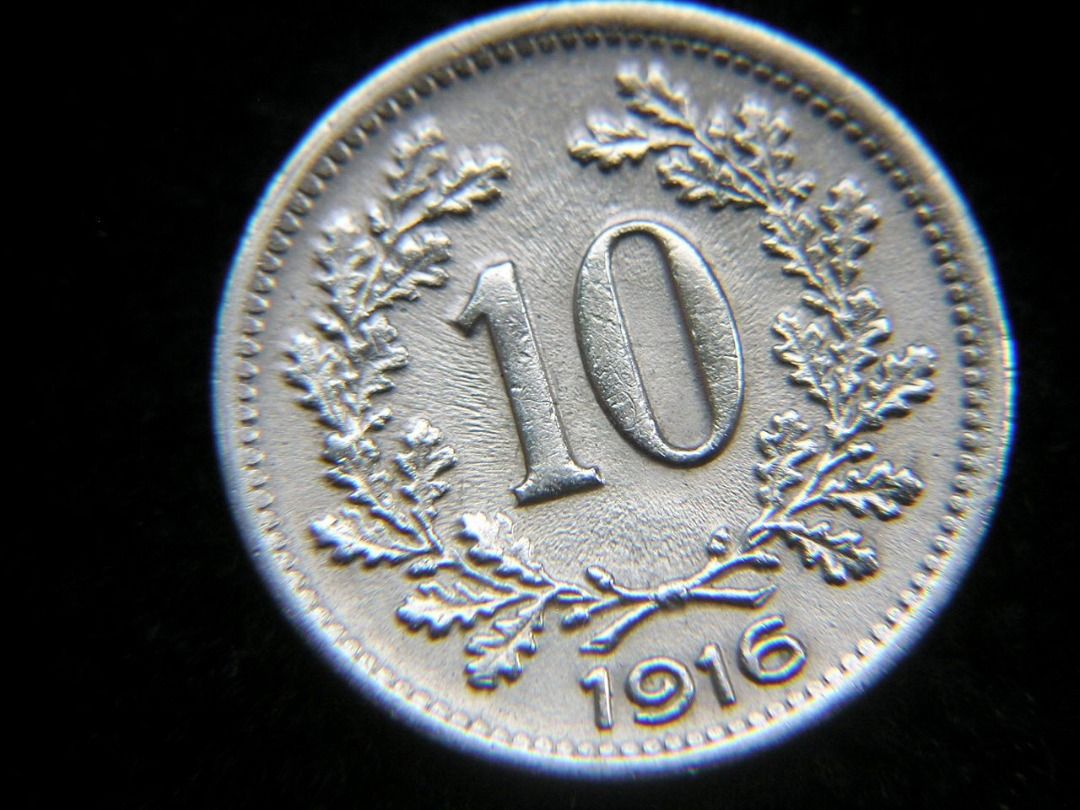奧地利帝國鎳幣-1916年奧地利帝國(Austrian Empire)皇家雙頭鷹國徽10凱勒鎳幣(奧皇查理斯一世(Emperor Charles  I)時期, 興趣及遊戲, 收藏品及紀念品, 錢幣- Carousell