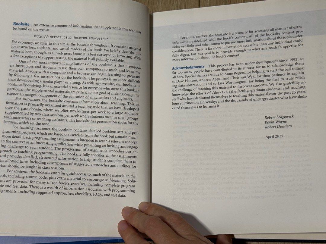 Introduction to Programming in Python Textbook (Category: Textbooks) located in Singapore. Submitted by gingerbeer123 (Listing ID 1408880617, Image 8). Description: Hardcover, bought $109, never used.. pristine condition. Meet Tampines West MRT station to pay and collect. Introduction to Programming in Python (4th Edition). - Perfect for Python beginners. - Covers basic programming concepts, object-oriented programming, and data structures..