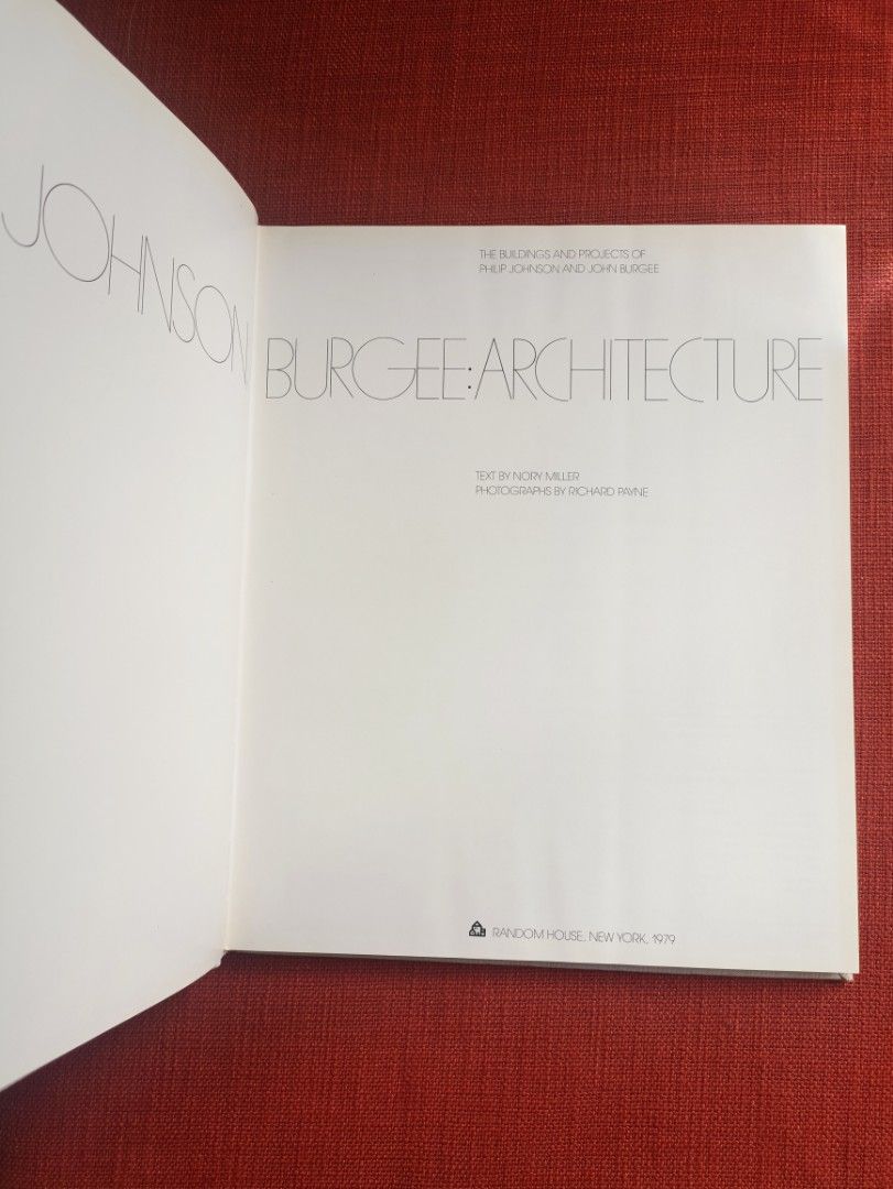 Johnson/Burgee Architecture Book (Category: Magazines) located in Manila. Submitted by krishna_ayanami (Listing ID 1409323027, Image 2). Description: - Features the architecture of Johnson/Burgee. - Showcases projects by Philip Johnson and John Burgee. - Includes projects like the Art Museum of South Texas, Nuerberger Museum, and Boston Public Library Addition. - Contains images of the buildings..