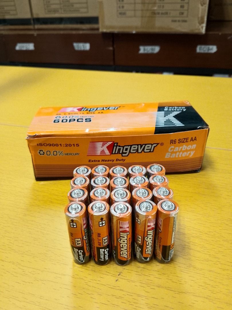 Kingever AA High Capacity Alkaline Battery per piece (Category: Batteries & Chargers) located in Pasig City. Submitted by technofuseofficial (Listing ID 1409322195, Image 1). Description: Kingever AA High Capacity Alkaline Battery per piece Brand New and Original Items Store Location: 4F Unit 402, 604 Shaw Boulevard, Barangay Kapitolyo, Pasig City Same Day Delivery: - Lalamove delivery within Metro Manila - For walk-ins: Always PM first for item 