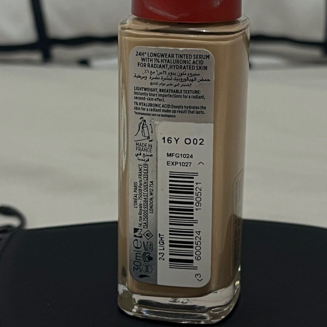 Loreal Infallible Tinted Serum 2-3 Light (Category: Makeup) located in Valenzuela. Submitted by j.staples (Listing ID 1409344024, Image 2). Description: Fix price. Still good as new/ lightly used. Rfs: wrong shade, a bit dark on me :( .