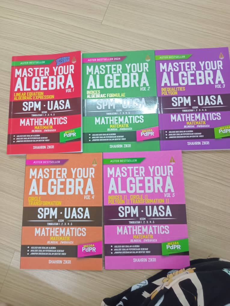 Algebra Math Book Mse Master Your Algebra SPM-UASA Mathematics Textbook, Hobbies & Toys ...