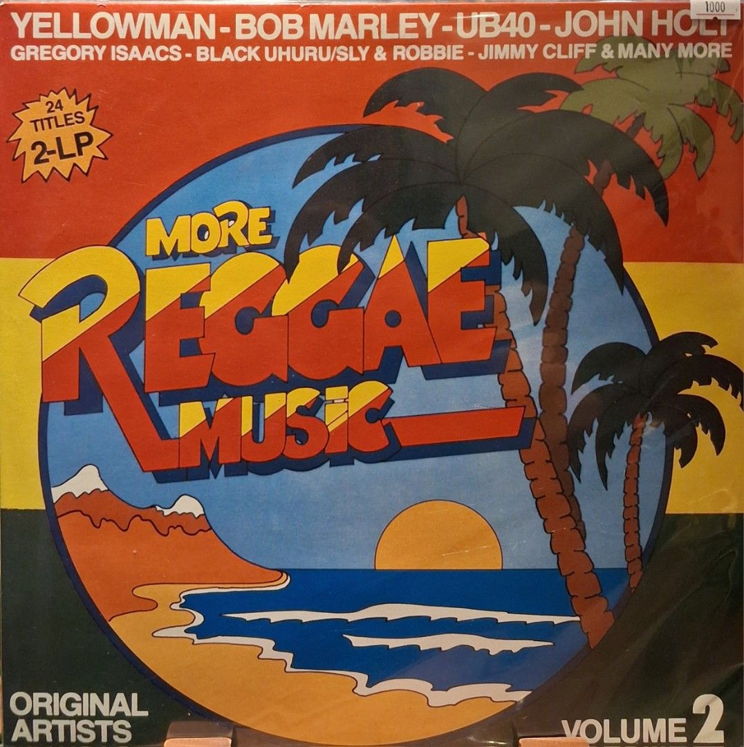 More Reggae Music Volume 2 - 2-LP (Category: Vinyls) located in Quezon City. Submitted by pooh_laa (Listing ID 1409308900, Image 1). Description: Original Various Artists compilation album titled "More Reggae Music Volume 2". Features 24 titles across two LPs. Includes artists such as Yellowman, Bob Marley, UB40, John Holt, Gregory Isaacs, Black Uhuru/Sly & Robbie, Jimmy Cliff, and many more. A great addition for reggae music lovers..