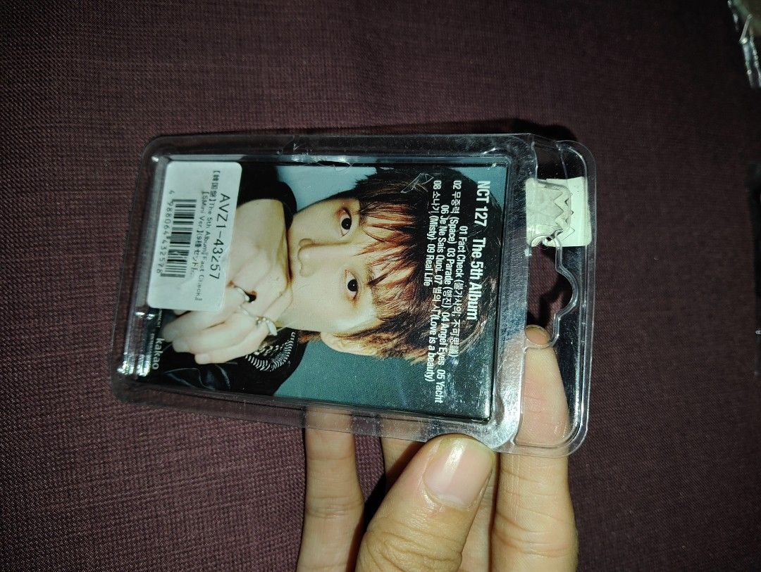 NCT 127 Fact Check SMini album Keychain (Category: K-Wave Merchandise) located in Pasig City. Submitted by hazelscollectibles (Listing ID 1409341968, Image 2). Description: auth see pic for inclusions.