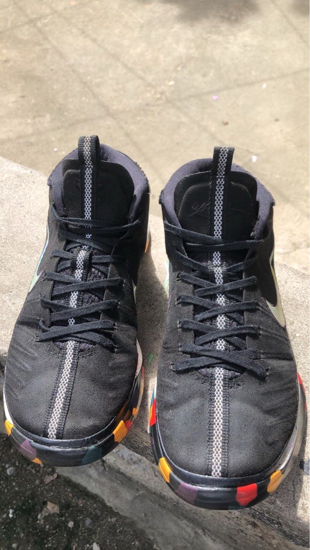 Nike Kobe Mid Ad “NCAA” (Category: Sneakers) located in Manila. Submitted by warmfalcon-b70c (Listing ID 1409319111, Image 2). Description: - Black Nike Kobe Mamba Focus basketball shoes - Black upper - White speckled midsole - Colorful outsole - Nike swoosh visible - High-top design with black laces - Kobe logo on heel - Soles show some wear - Shoes only no box.