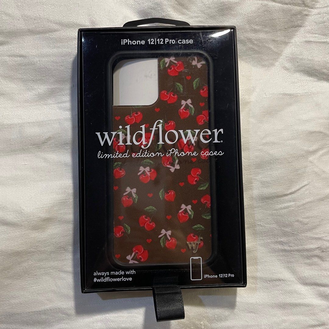 Original Wildflower Case for Iphone 12/12 pro (Category: Cases & Sleeves) located in San Mateo. Submitted by nicolossal (Listing ID 1409363033, Image 1). Description: - ORIGINAL Wildflower Phone Case in Chocolate Cherries - has minimal hairline scratches - dm for more pics NEGOTIABLE, but please avoid very low offers .