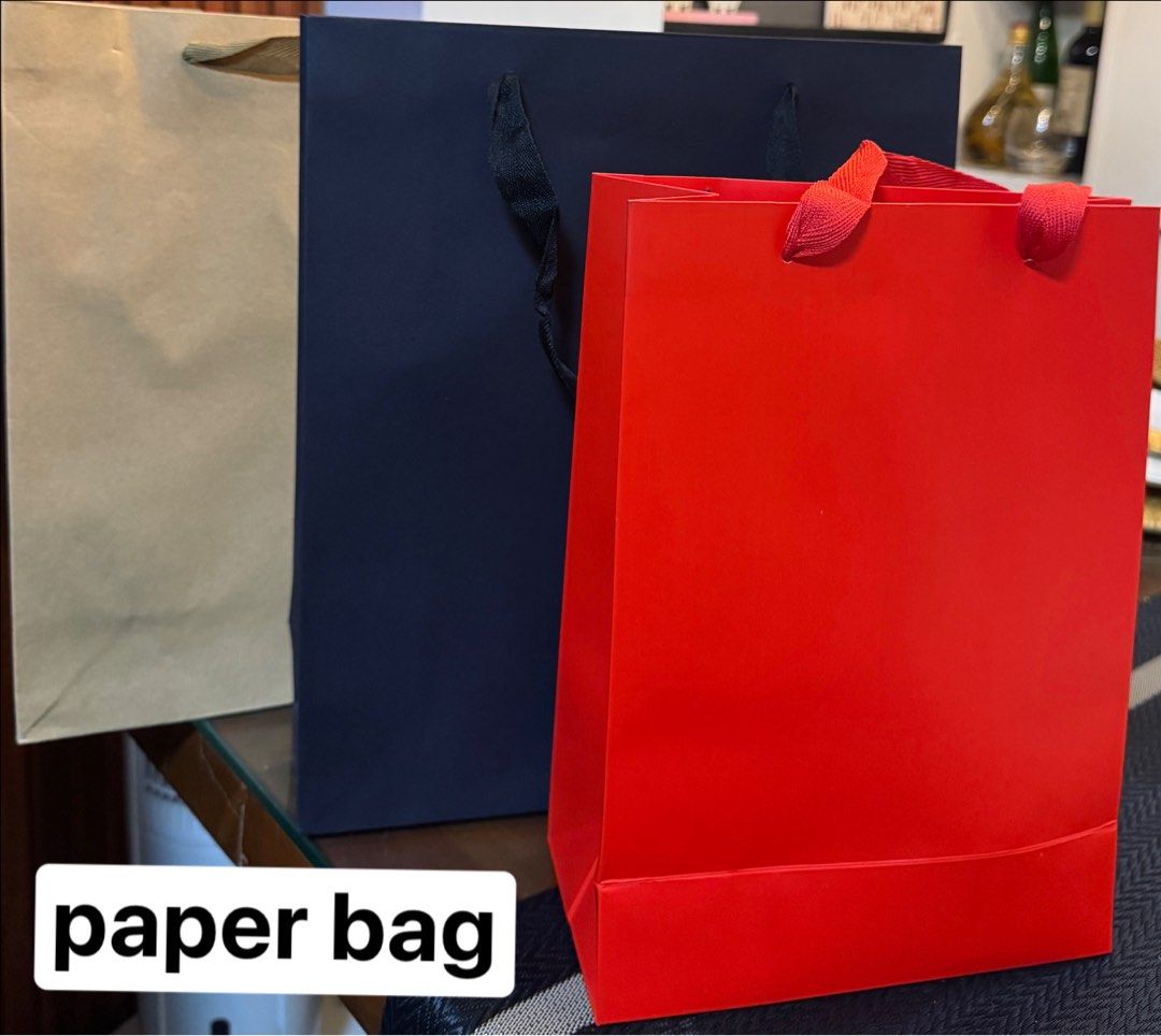 Paper Wine / gift Bag (Category: Occasions & Party Supplies) located in Quezon City. Submitted by kryshnanzyanna (Listing ID 1409281312, Image 1). Description: - Stylish paper wine and gift bags - Available in multiple colors - Different sizes available - Perfect for gifts - Made of quality paper - DM for inquiries.