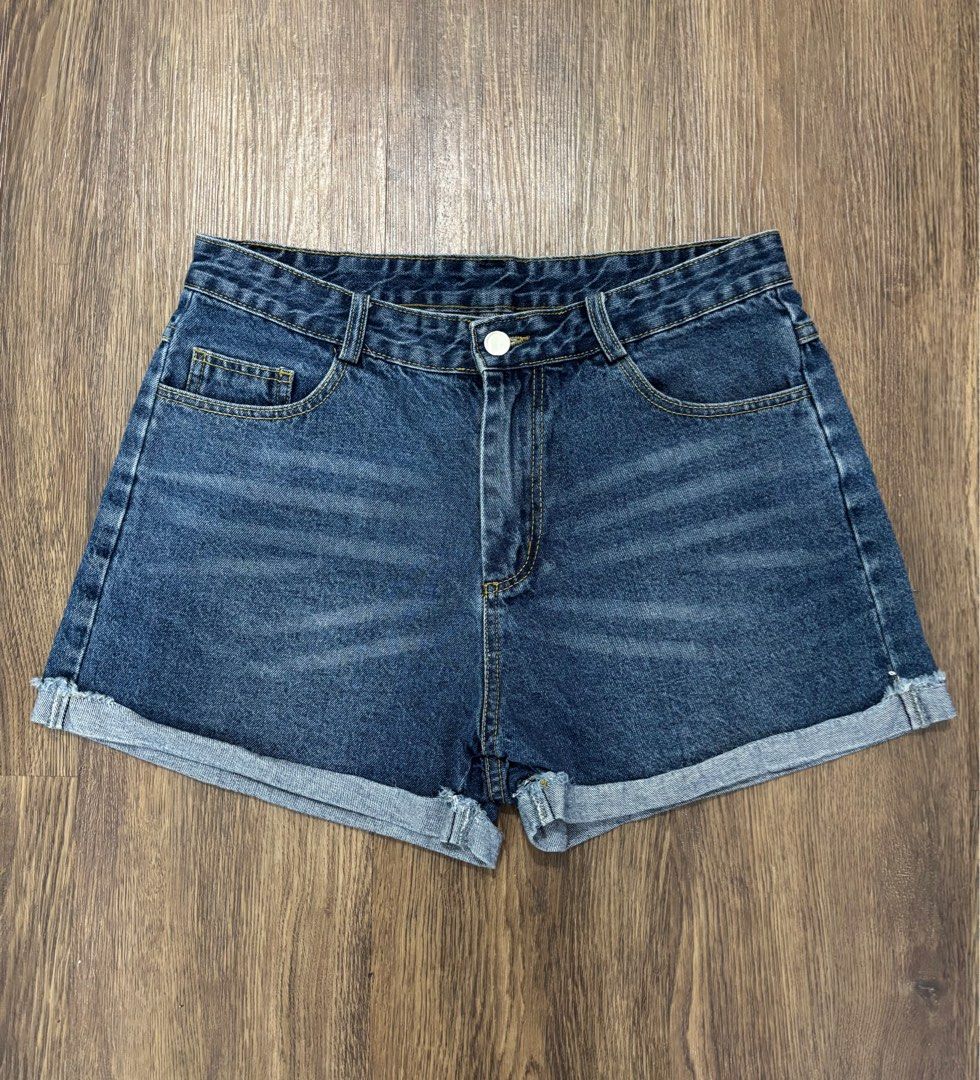 Personal Highwaist Denim Shorts (Category: Shorts) located in Manila. Submitted by itsellarosell (Listing ID 1409352053, Image 2). Description: For sale! Personal shorts 10pcs take all! 29-30 and 30-31 No issue, need wash lang yung iba. Taytay Loc! Pm me!.