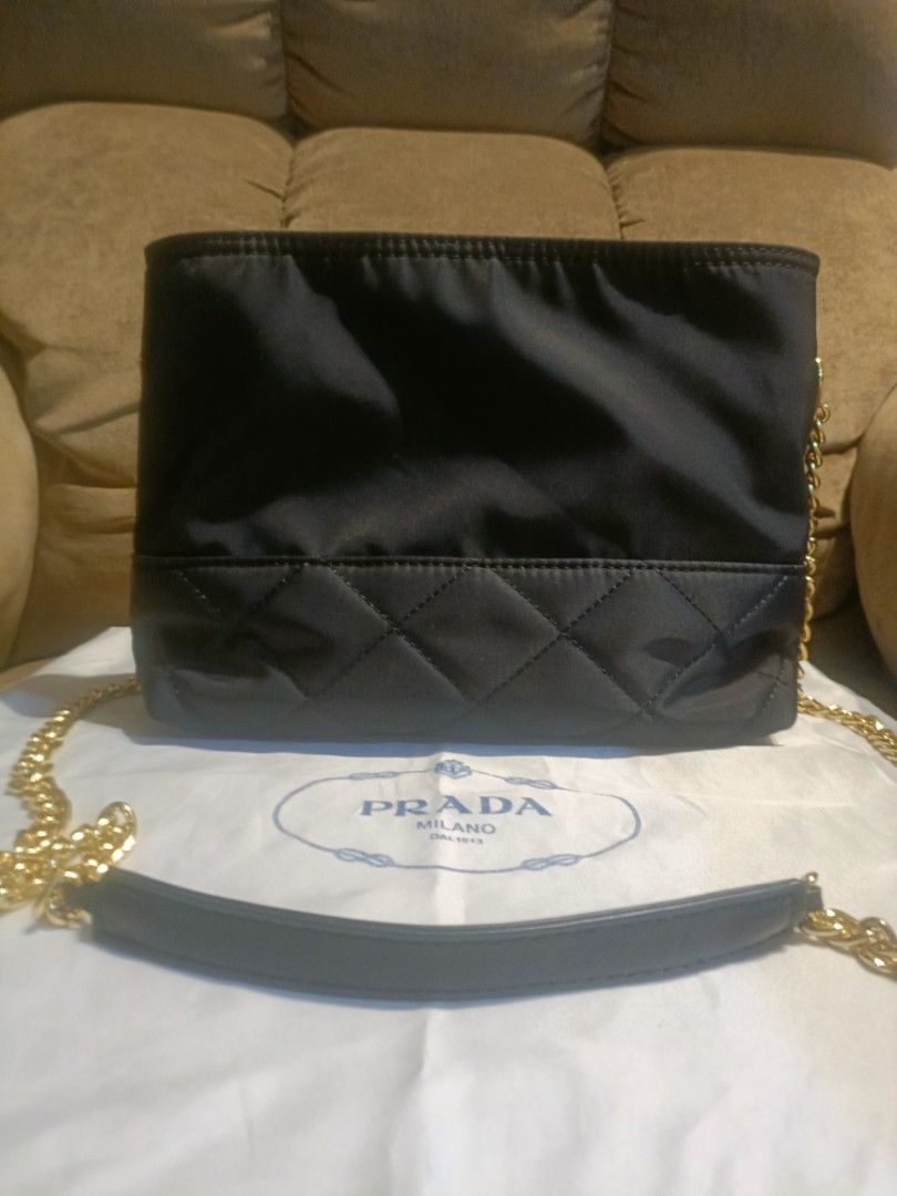 Prada (Category: Luxury Bags & Wallets) located in Manila. Submitted by maxie_08 (Listing ID 1409421005, Image 3). Description: Prada nylon So pretty in actual. 😍 Size medium Dm me for more info with dust bag. No flaws.
