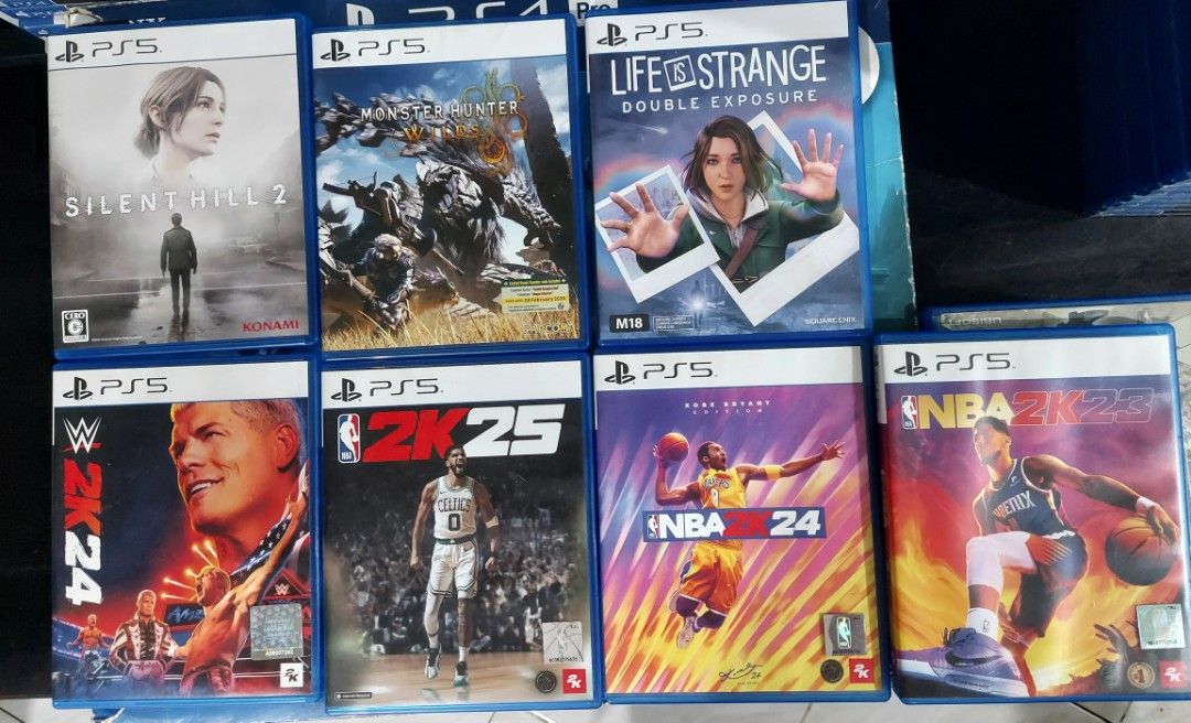 PS5 and PS4 Video Games LAGUNA (Category: PlayStation) located in Santa Rosa. Submitted by agentred1142 (Listing ID 1409329250, Image 1). Description: PS4/PS5 VIDEO GAMES FOR SALE PS5 Silent Hill 2 Remake - 2000 Monster Hunter Wilds - 1800 LIFE is STRANGE Double Exposure - 1400 WWE2K24 - 1000 NBA2K25 - 1000 NBA2K24 - 800 NBA2K23 - 600 PS4 DEADPOOL (Rare) - 2000 Red Dead Redemption 1 - 1500 Cyberpunk 2077 - 1000 Bloodborne The Old Hunter Edition -
