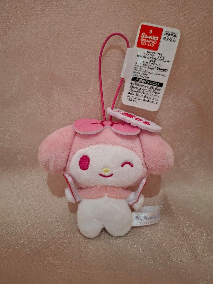 Sanrio My Melody Plush Charm (Category: Plushies & Soft Toys) located in Manila. Submitted by declutterthingz30 (Listing ID 1409330048, Image 1). Description: • brand new with papertag • authenthic from japan 💯.