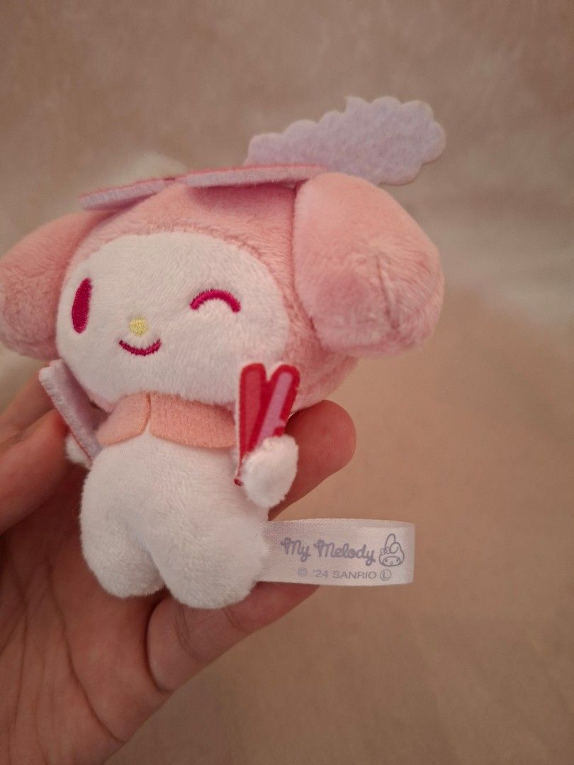 Sanrio My Melody Plush Charm (Category: Plushies & Soft Toys) located in Manila. Submitted by declutterthingz30 (Listing ID 1409330048, Image 2). Description: • brand new with papertag • authenthic from japan 💯.