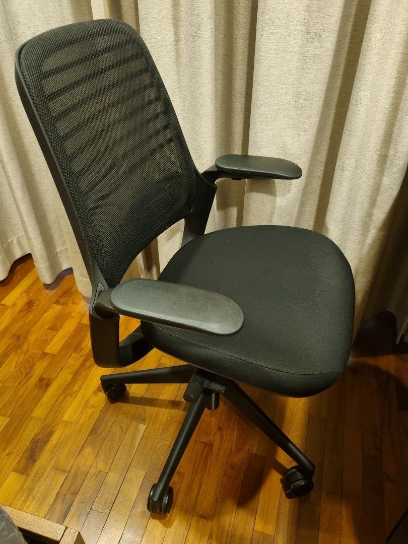 Steelcase Series 1 Ergonomic Office Chair - Black, Furniture & Home ...