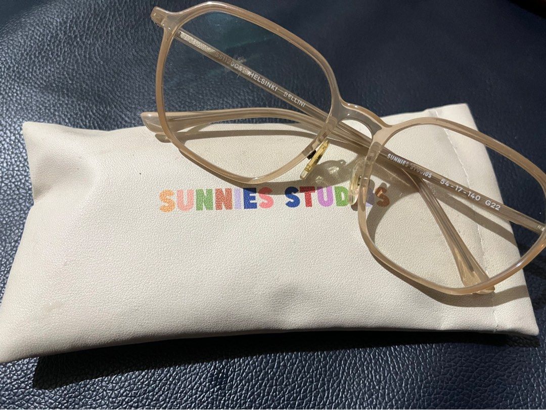 Sunnies Studios Eyeglasses (Category: Sunglasses & Eyewear) located in Marikina City. Submitted by crstnsln (Listing ID 1409269720, Image 1). Description: Have astigmatism only Had anti rad and photochromic lenses that darken under the sun Set bought around 5k Used few times .