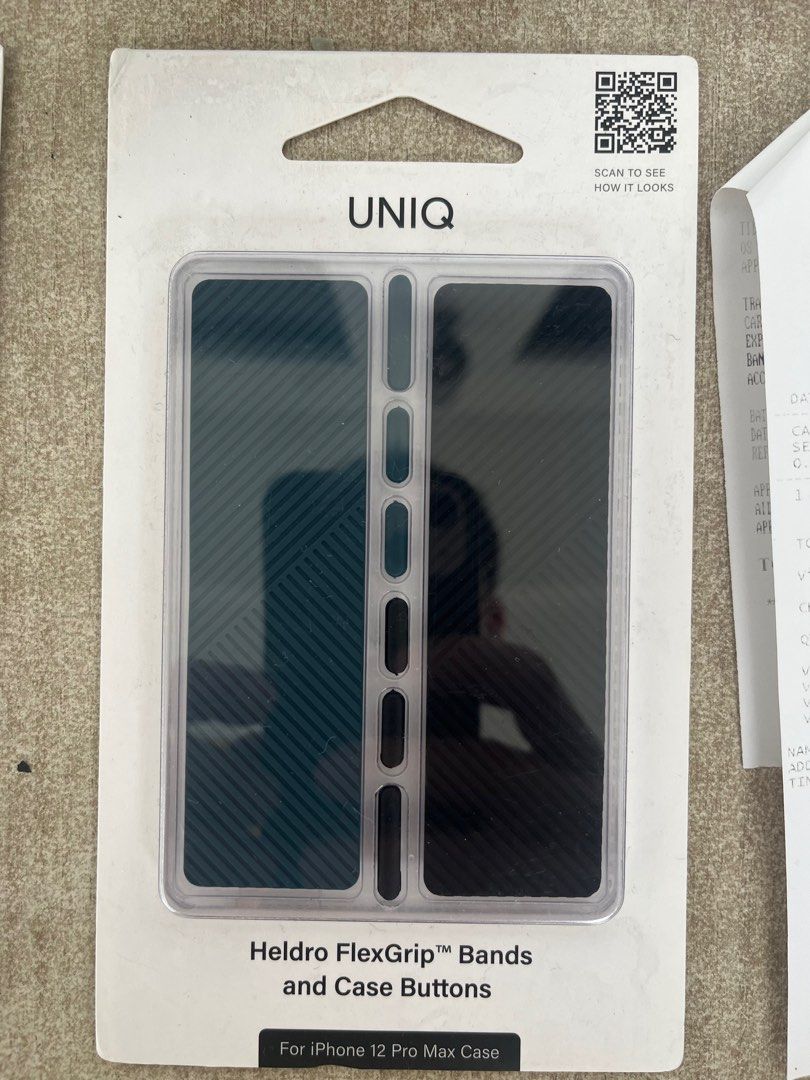 Uniq Heldeo Case and Bands for Iphone 12 pro max (Category: Cases & Sleeves) located in Manila. Submitted by mching0424 (Listing ID 1409331110, Image 3). Description: Cases and bands for iphone12 pro max RFS: Decluttering.