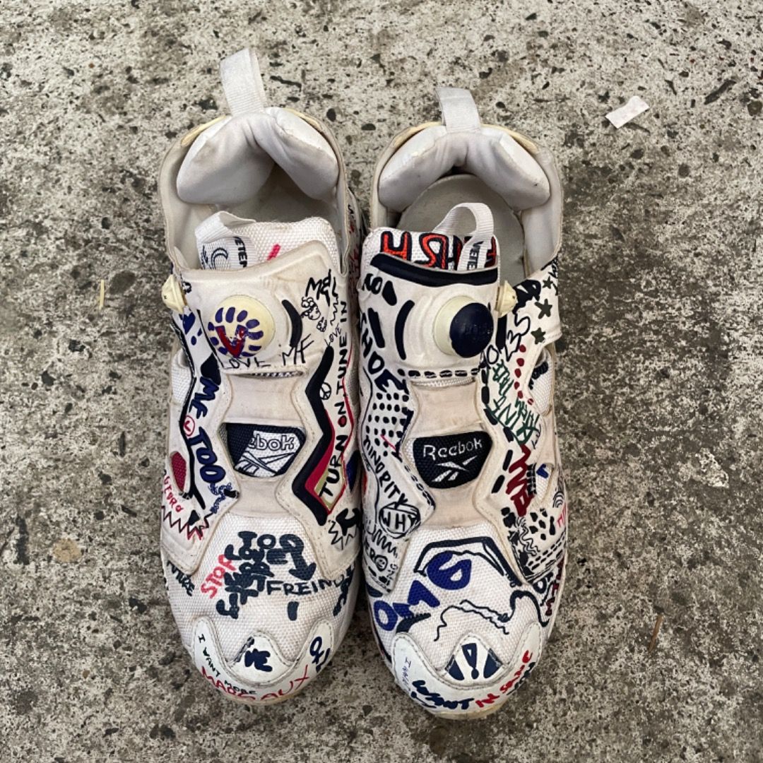 Vetements - Reebok Instapump (Category: Sneakers & Footwear) located in Bacolod City. Submitted by caast.archives (Listing ID 1409385165, Image 3). Description: Vetements - Reebok Instapump Size: 7.5 fits 8 US Condition: Very good Flaw: Sign of used .