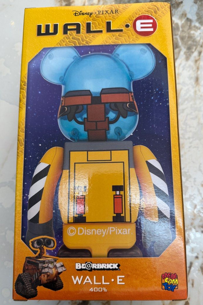 WALL-E Bearbrick (Category: Designer & Blind Box Toys) located in Singapore. Submitted by loveinthehouse (Listing ID 1409397284, Image 1). Description: 1 x Brandnew WALL-E Bearbrick 400% 100% Authentic .