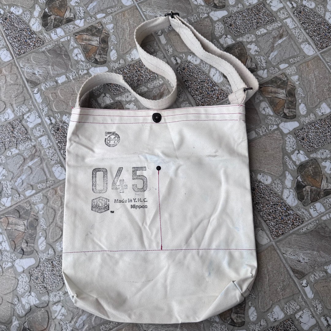 Yokohama Canvas Tote Bag, Crossbody, 3-Way, 045, Morino Ship Canvas ...