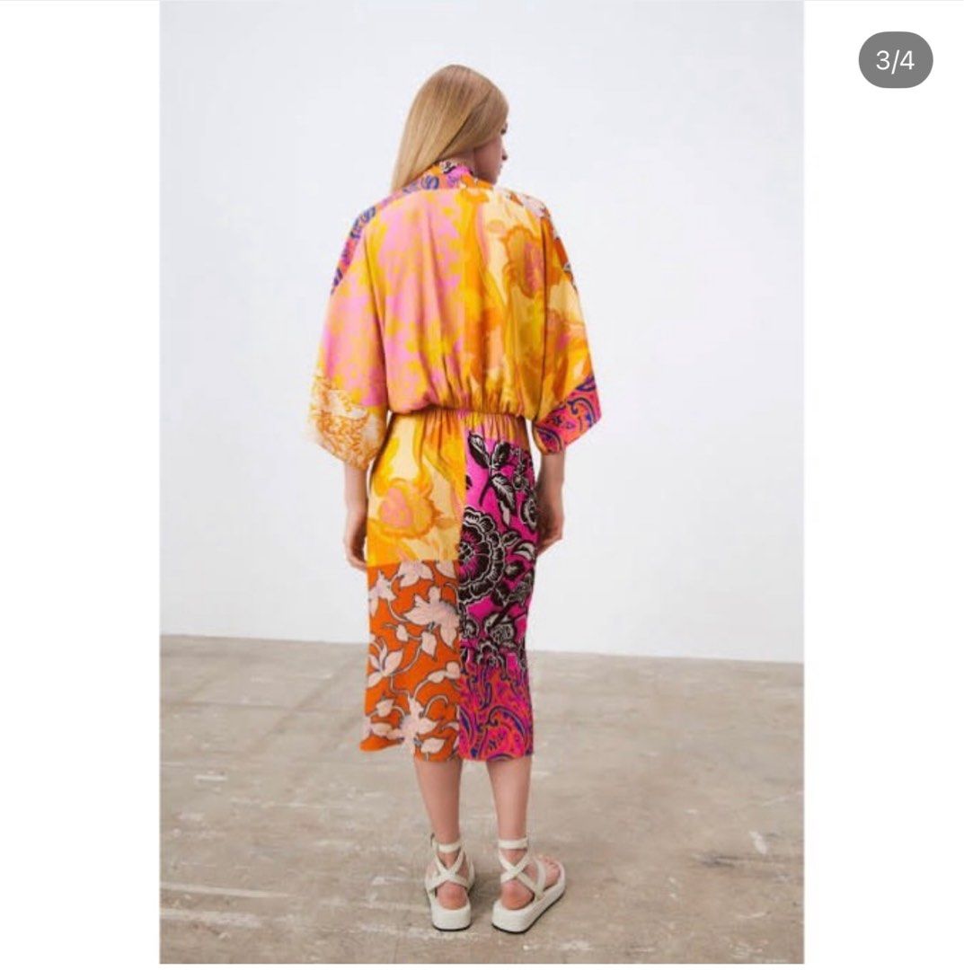 ZARA floral patchwork beaded kaftan dress (Category: Dresses) located in Santiago. Submitted by dobongsoon (Listing ID 1409429390, Image 2). Description: .