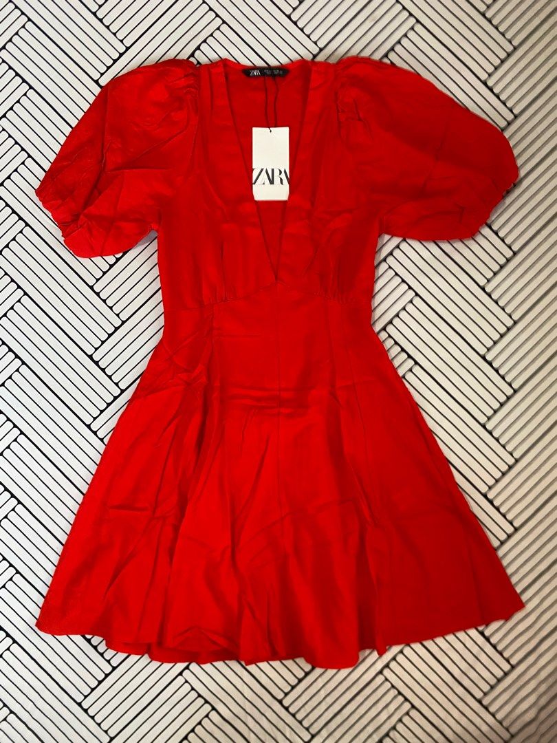 [NEGOTIABLE] Zara Red Coral Linen Puff Sleeve Mini Dress - S (Category: Dresses) located in Candelaria. Submitted by ig.finds (Listing ID 1409290667, Image 1). Description: Zara Red Coral Linen Balloon Sleeve Mini Dress - Small ~BNWT ~Original price: $49.90 ~I give fair discounts. Just please, NO lowball offers ~RFS: impulse buy; never worn ~Ready to ship ~Can process shipment ASAP via J&T upon payment ~Shipping fee: ₱54 A romantic and feminine m