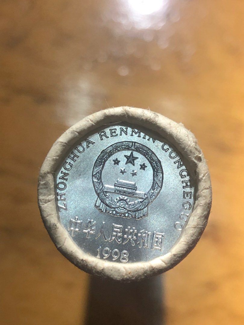 1998年人民幣菊花一角硬幣銀行原卷180元一卷(50枚), 興趣及遊戲, 收藏品及紀念品, 錢幣- Carousell