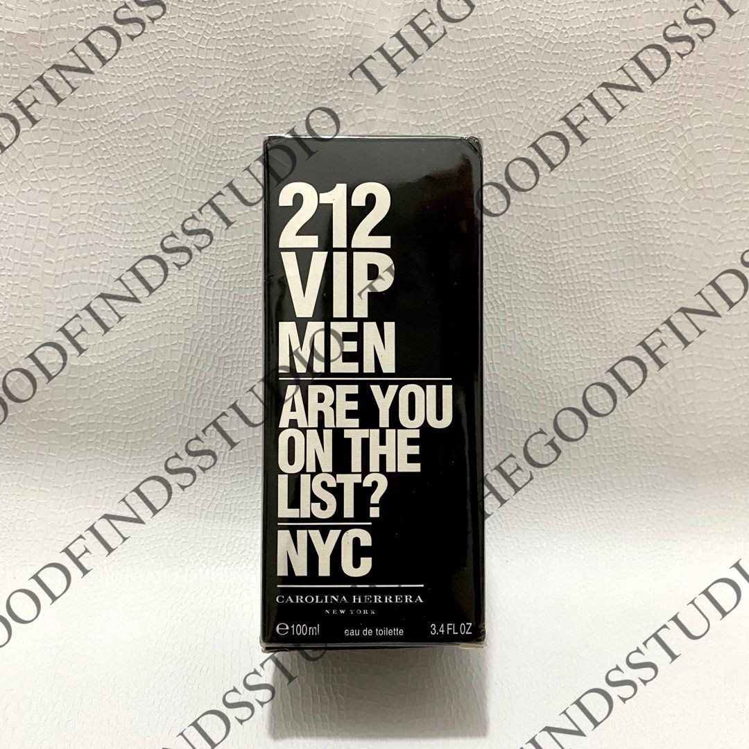 212 VIP Men Carolina Herrera 100ml (Category: Fragrance & Deodorants) located in Manila. Submitted by thegoodfindsstudio (Listing ID 1409503503, Image 1). Description: CHRISTMAS SALE 🎅🏻🎁 🔔fixed price during promo🔔 -Authentic -Juice level: full -Opened to check batch code only - From late father’s collection, lower your expectations on the itself as it was stocked - selling as is where is ‼️🚨Disclaimer: we are not affiliated with any brands.